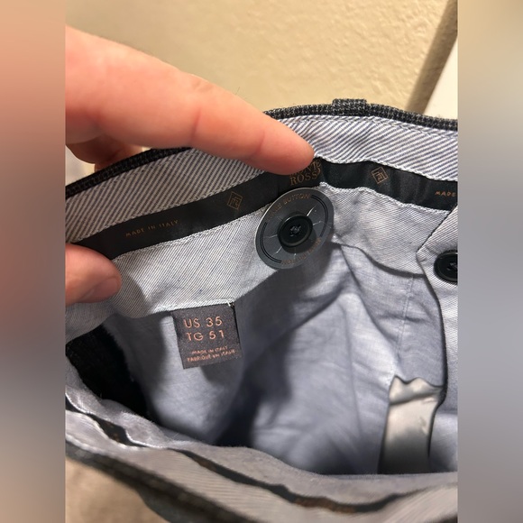 NWOT Minte Rosso Wool Men’s Trousers , size 35/32 - Picture 6 of 8